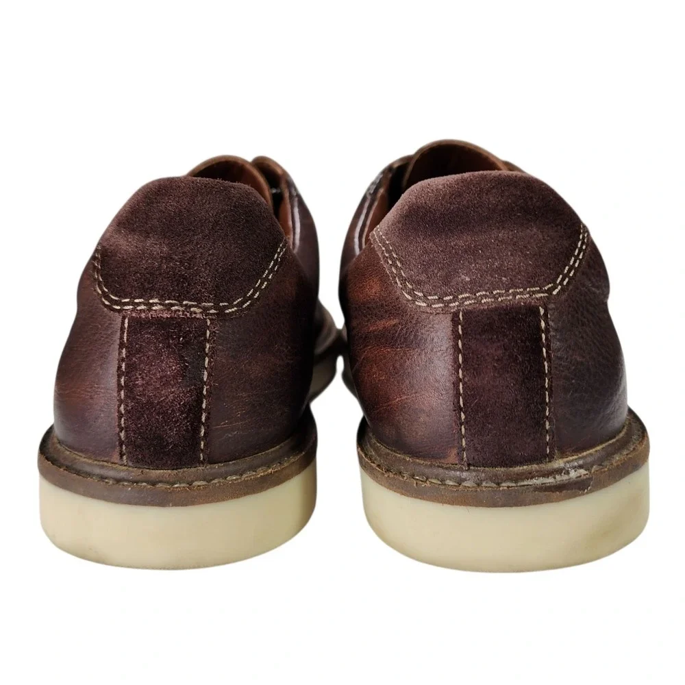 Clarks Mens Shoe sz 7M Brown Leather Ozford Comfort Walking Casual Lace Up 14885